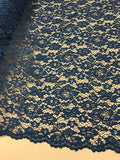 100% Polyester Corded Lace - Royal
