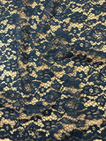 100% Polyester Corded Lace - Royal