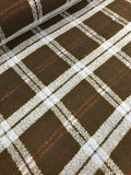 Poly/Wool - Blue/Black Check