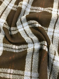 Poly/Wool - Blue/Black Check