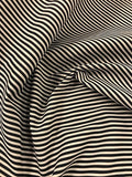 Candy Stripe Poly Cotton- Navy