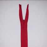 YKK Concealed Zip - Red