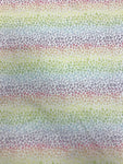 100% Cotton - Pastel Rainbow Leopard