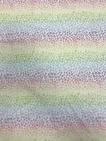 100% Cotton - Pastel Rainbow Leopard