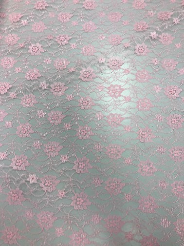 100%Polyester Lace - Pink