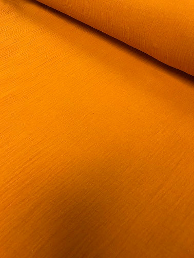 100% Cotton Double Gauze - Orange