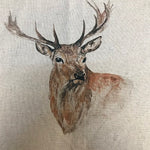 Stag Head Cushion Panel