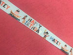 Novelty Pirate Birthday Ribbon- 25mm