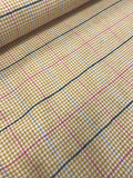 Wool Mix Coating- Buttercup Check