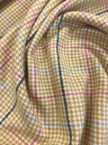 Wool Mix Coating- Buttercup Check