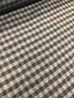 Pure New Wool- Blue/Black Check #63