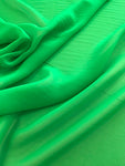 100% Polyester Chiffon Crepe- Emerald