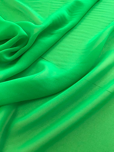 100% Polyester Chiffon Crepe- Emerald