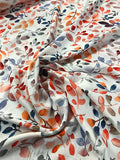 100% Viscose Poplin- White Petal