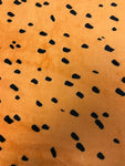 Cuddle Fleece Paint Splash Dots- Mustard