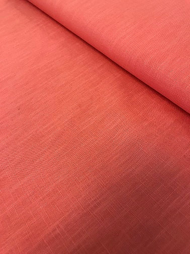 100% Linen - Coral