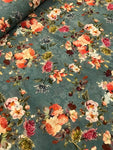 100% Cotton Lawn - Blue Floral