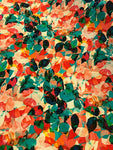 100% Viscose -Multi Colour Leaves- Little Johnny