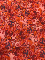 100% Viscose -Pink Art Nouveau- Little Johnny