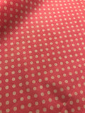 Pea Spot Poly Cotton- Pink