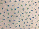 Ditsy Flower Bunches PolyCotton- Blue