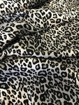 100% Viscose - Grey Leopard