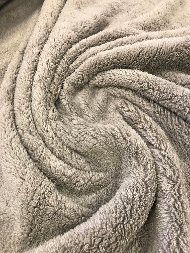 Super Soft Sherpa Fleece- Grey