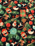 Christmas Poly Cotton- Nutcracker- Navy