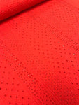 Cotton Broderie Anglais - Red