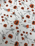 Halloween Poly Cotton- Spooky Skeletons