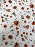 Halloween Poly Cotton- Spooky Skeletons