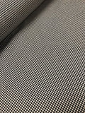 Mini Dogtooth Cotton Mix- Black/White