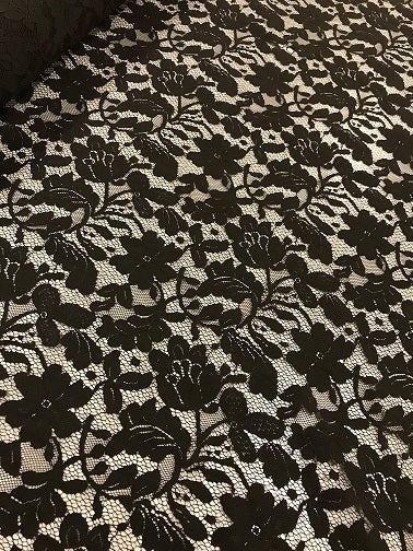 100% Polyester Lace - Black