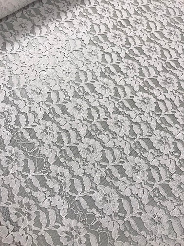 100%Polyester Lace - White