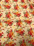 100% Cotton Lawn - Flower on Pale Blue