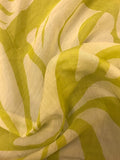 Large Summer Print Voile - Lime