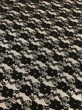Polyester Stretch Lace - Black