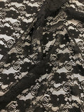 Polyester Stretch Lace - Black