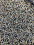 100% Cotton Poplin- Blue Paisley Pattern