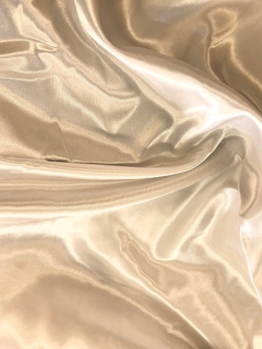 100% Polyester Silky Satin - White