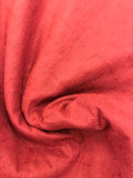 Embroidered Cotton- Claret Red