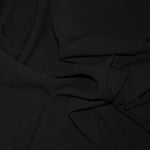 100% Polyester Soft Crepe-Black