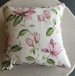 Piped Pink Flower Cushion Cover 18" x 18"