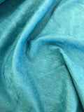 Embroidered Cotton- Turquoise