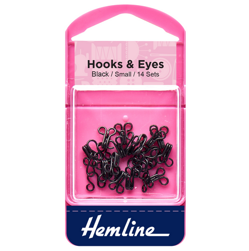 Hook & Eyes - Black Size 1