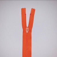 YKK Dress Zip - Orange