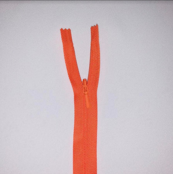 YKK Concealed Zip - Orange