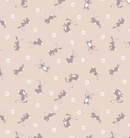 Bunny Hop - Bunny on Dark Cream (A529.1)