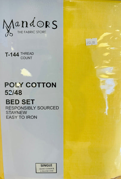 Cotton - Duvet Cover (Single) & 1 Pillow Case (T-144)