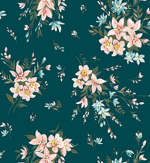 Winterbourne Bouquet 04775732C - Liberty of London Quilting Cotton